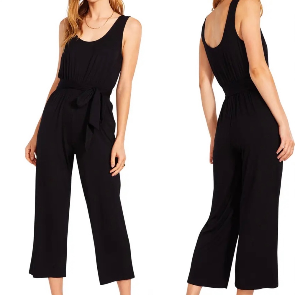 BB Dakota Black Wide Leg Women’s Plus Size Sleeveless Jumpsuit Size 2X NWT